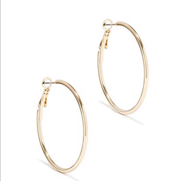 Jewelry - ❗️New❗️Gold tube hoop earrings